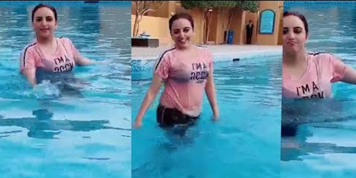 Hareem Shah takes internet by storm with her swimming Videos
