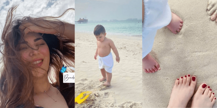 Naimal Khawar Spotted Having Fun At The Dubai Beach