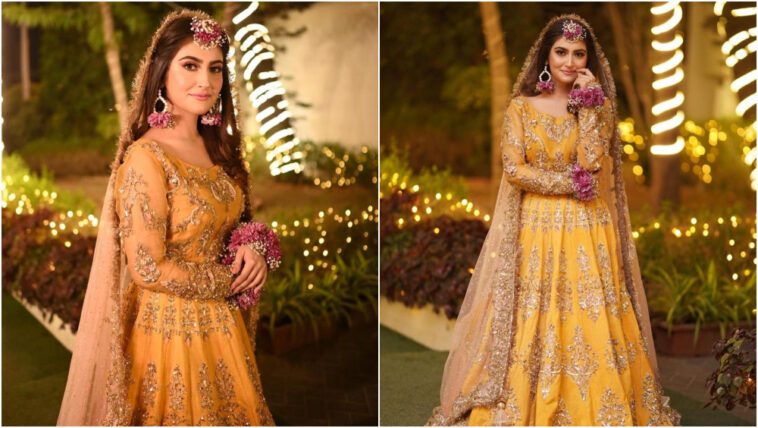 Hiba Bukhari Is a Glowing Bride In Yellow At Her Mayun