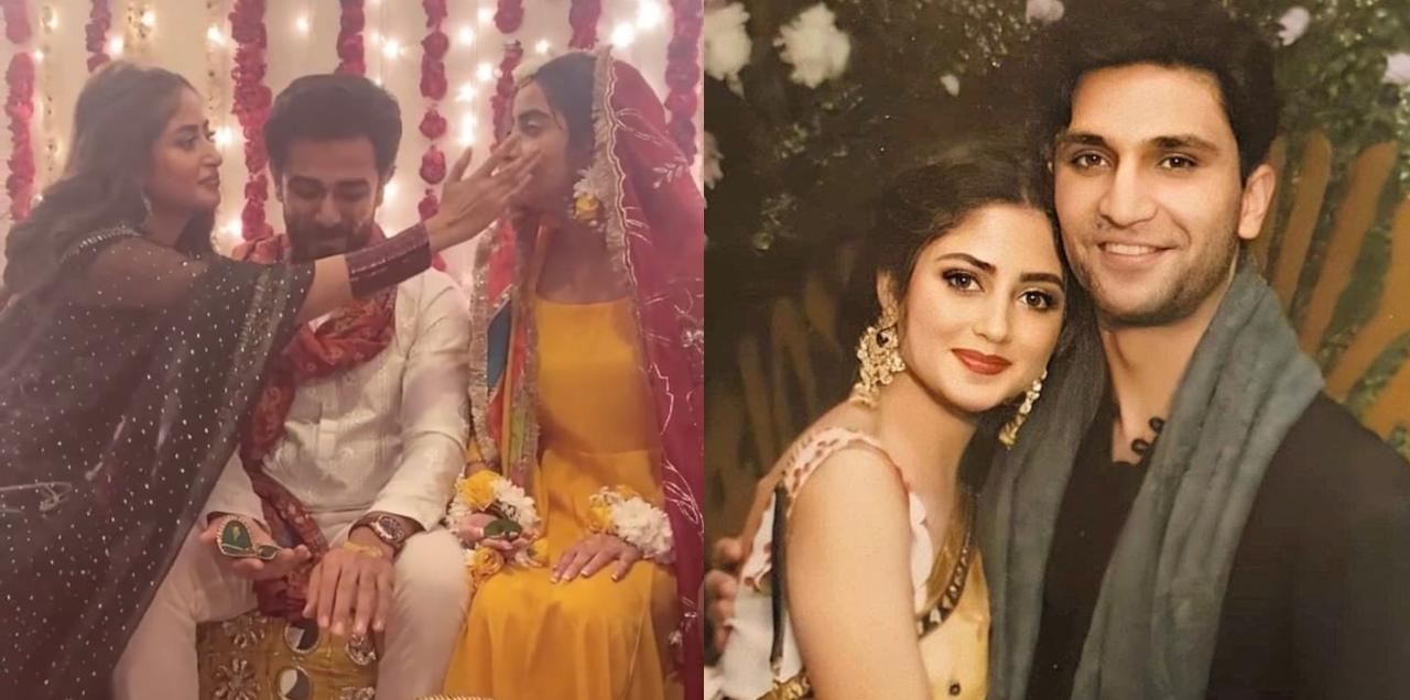 Absence Of Ahad At Saboor’s Mayoun Fuels Speculation About Him & Sajal Separating