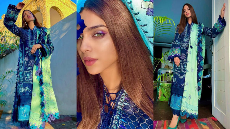 Sonya Hussyn Dazzles In A Vibrant Blue Attire