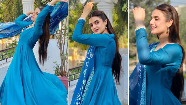 Hira Mani is a Breath of Fresh Air in Ocean Blue Jora