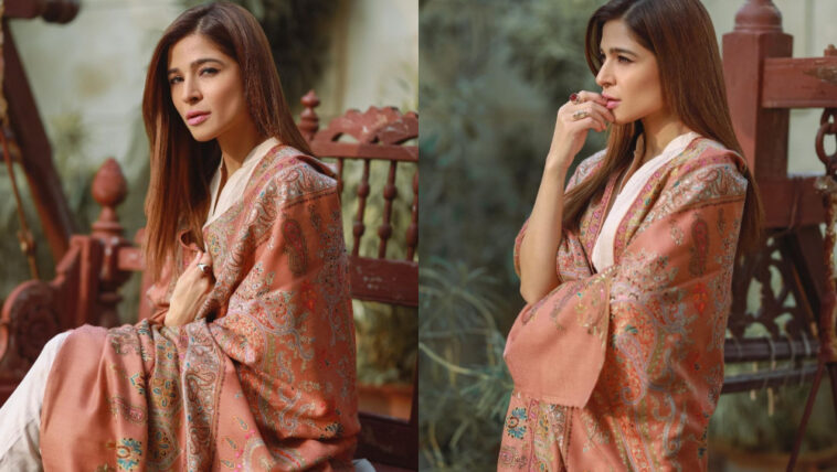 Ayesha Omar Spells Elegance In gorgeous Pashmina Shawl