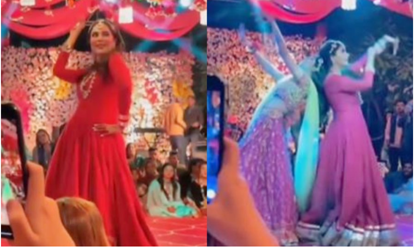 Nida Yasir performance at Brother Wedding popped up on media