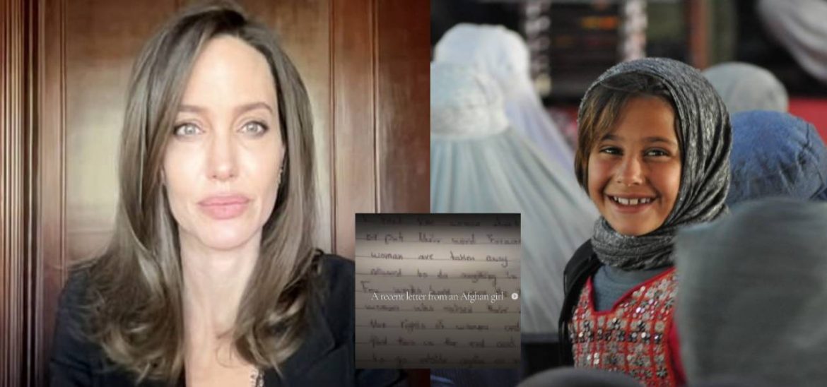 ‘Track What’s Happening In Afghanistan’ – Angelina Jolie Shares Young Afghan Girl’s Letter