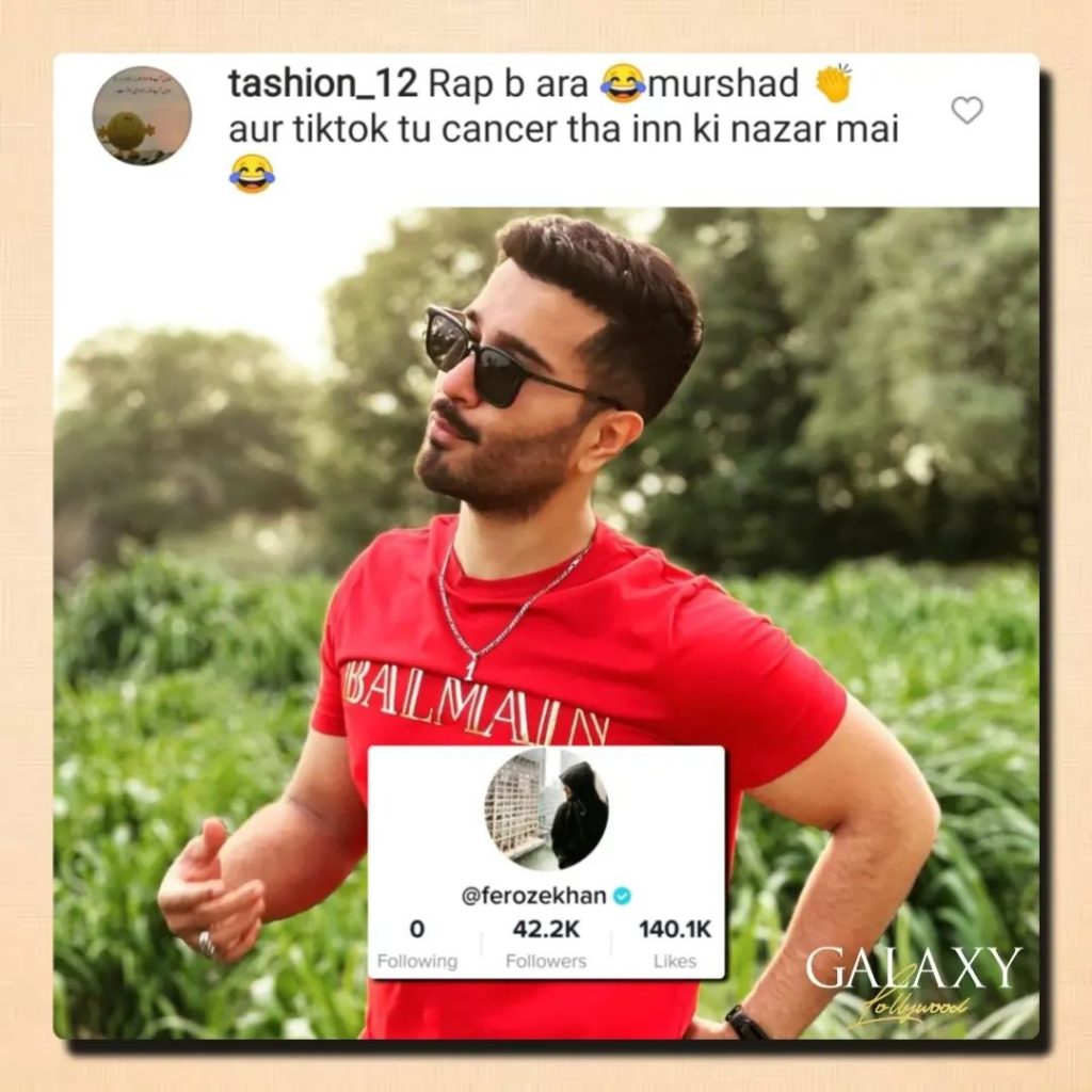 Feroze Khan Under Fire After Joining Tiktok