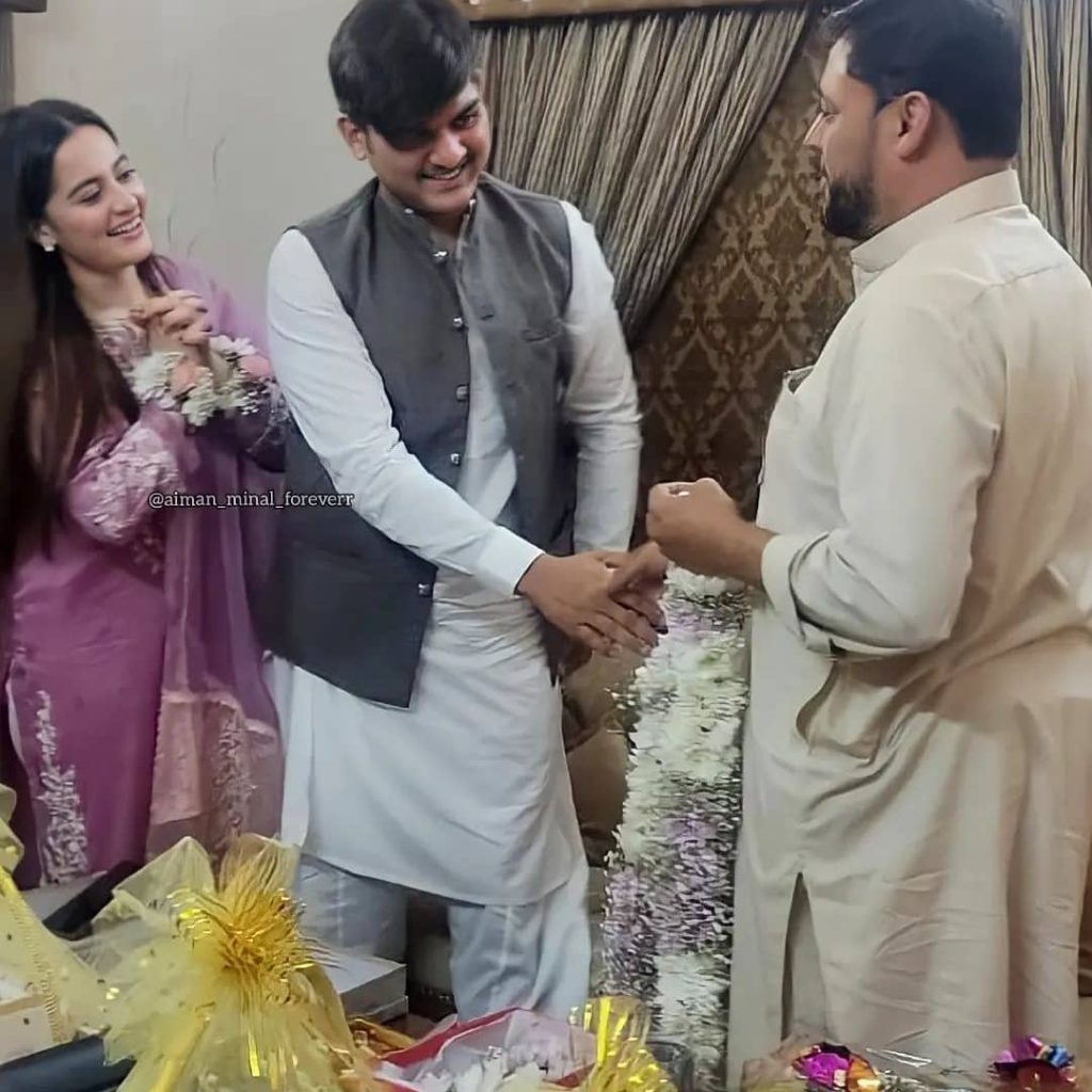 Pictures from Aiman Khan & Minal Khan Brother's Baat Pakki