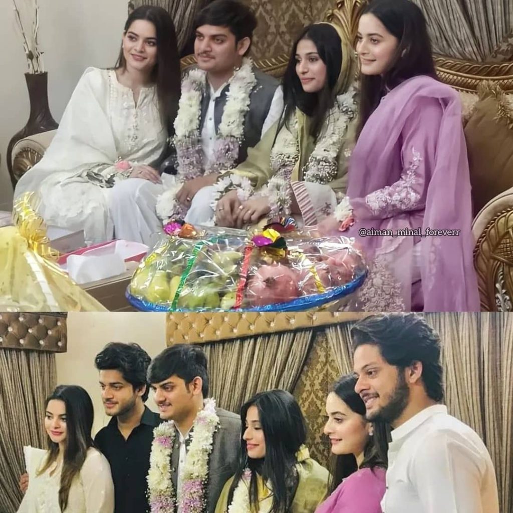 Pictures from Aiman Khan & Minal Khan Brother's Baat Pakki