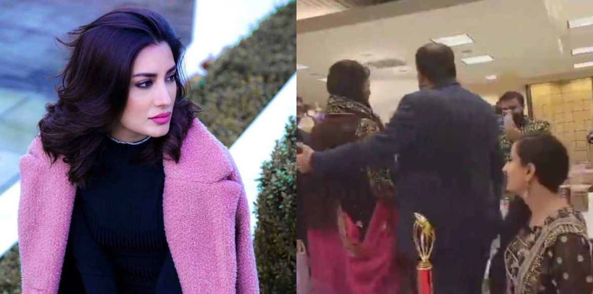 WATCH: Mehwish Hayat Slams The Fan Who Attempted To Wrap His Arms Around Her