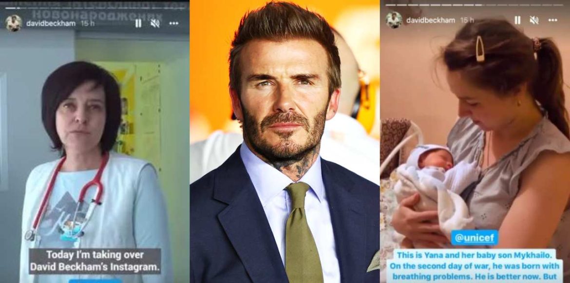 David Beckham Hands Over His Instagram Account To Doctor In Ukraine