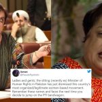 netizens-school-shireen-mazari-for-calling-aurat-march-‘foreign-funded’-over-its-political-stance