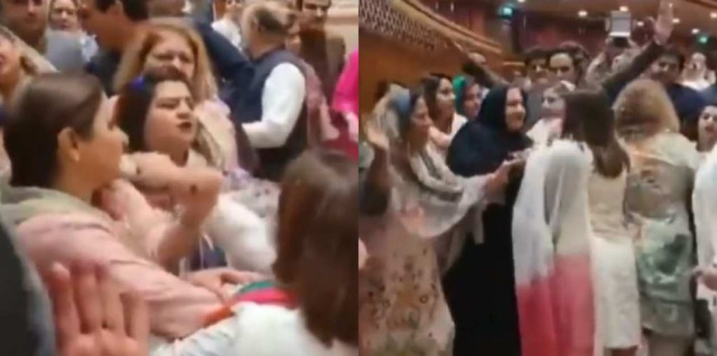 watch:-female-mlas-go-wild-in-punjab-assembly-&-fight-with-bare-hands