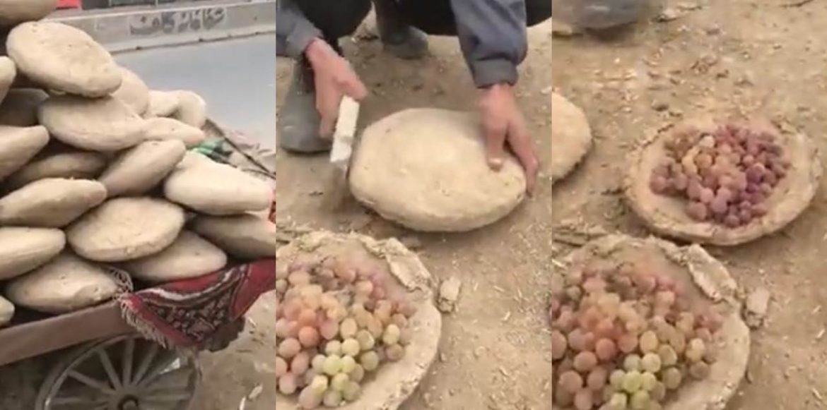 Viral Video Shows How Afghans Preserve Grapes With Clay For Months & It Is Mind Blowing!