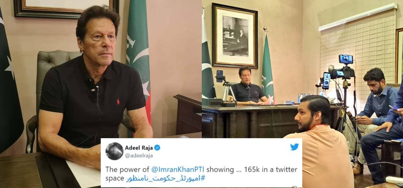 imran khan twitter spcae