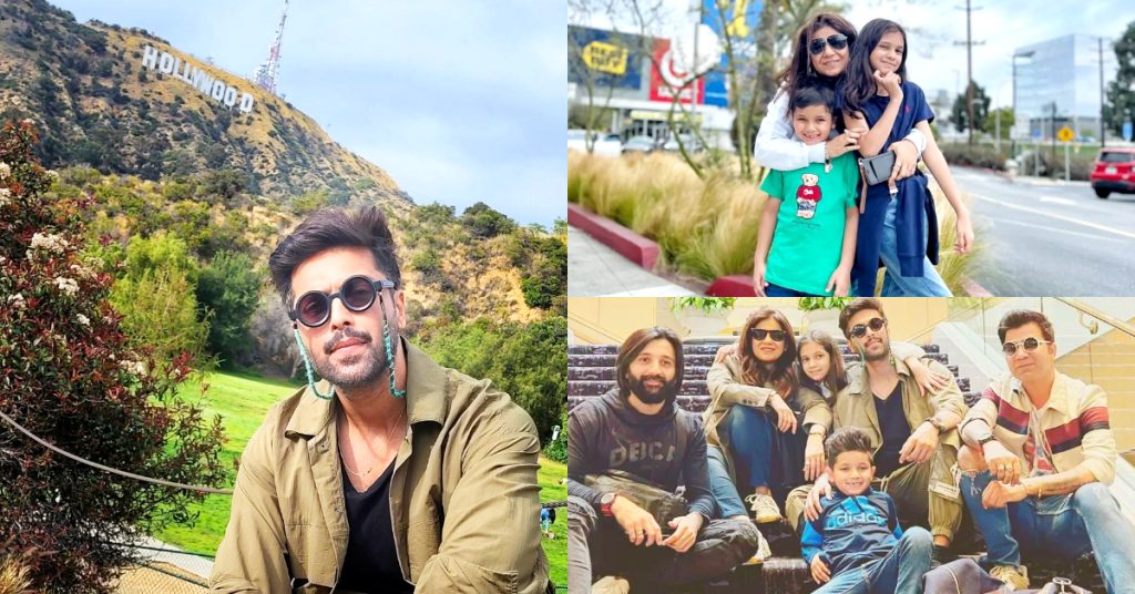 Fahad Mustafa And Family Vacationing In Los Angeles