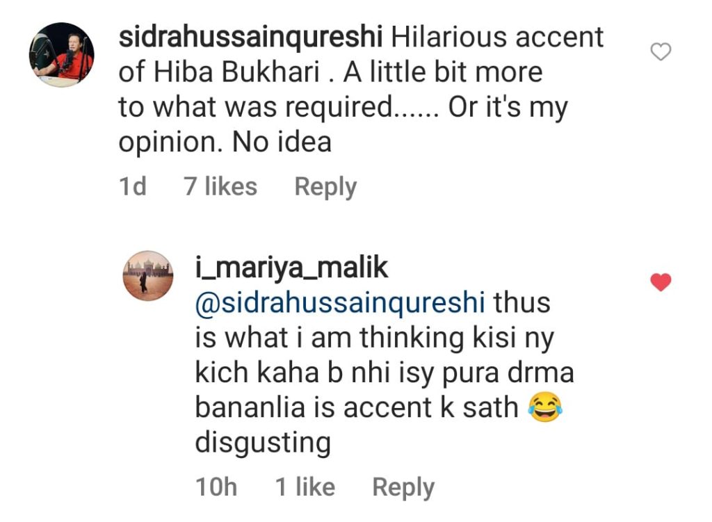 Public Disapproves Hiba Bukhari's Fake Pashto Accent