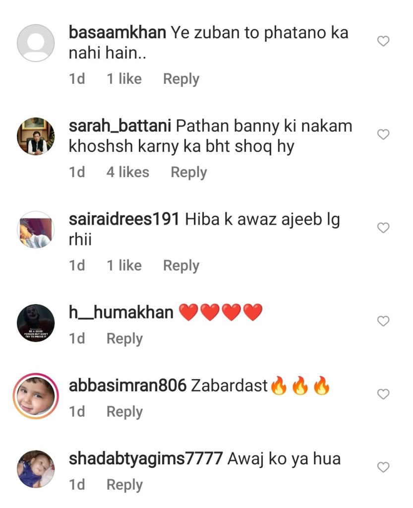 Public Disapproves Hiba Bukhari's Fake Pashto Accent