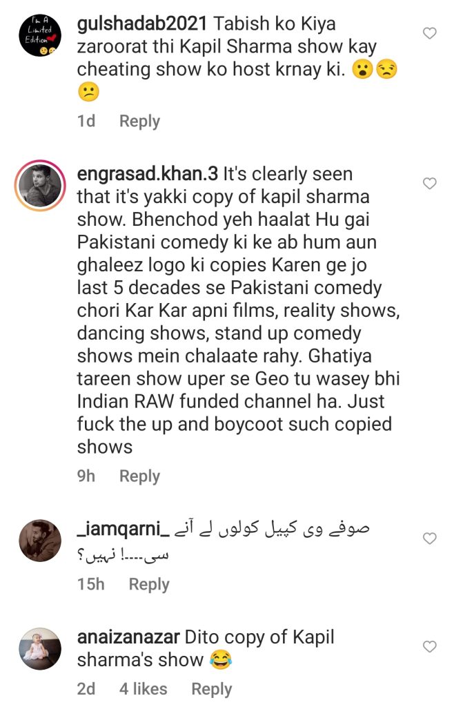 Public Says Tabish Hashmi's New Show is Blatant Kapil Sharma Show Copy