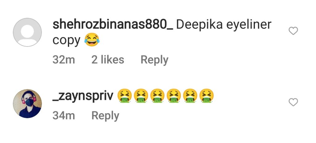 Aima Baig Criticized For Copying Deepika's Eyes Look