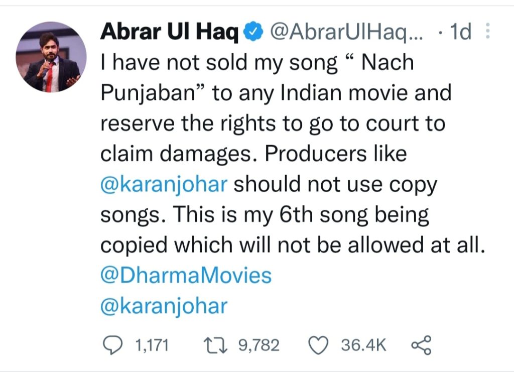 Karan Johar Vs Abrar Ul Haq - The Whole Story