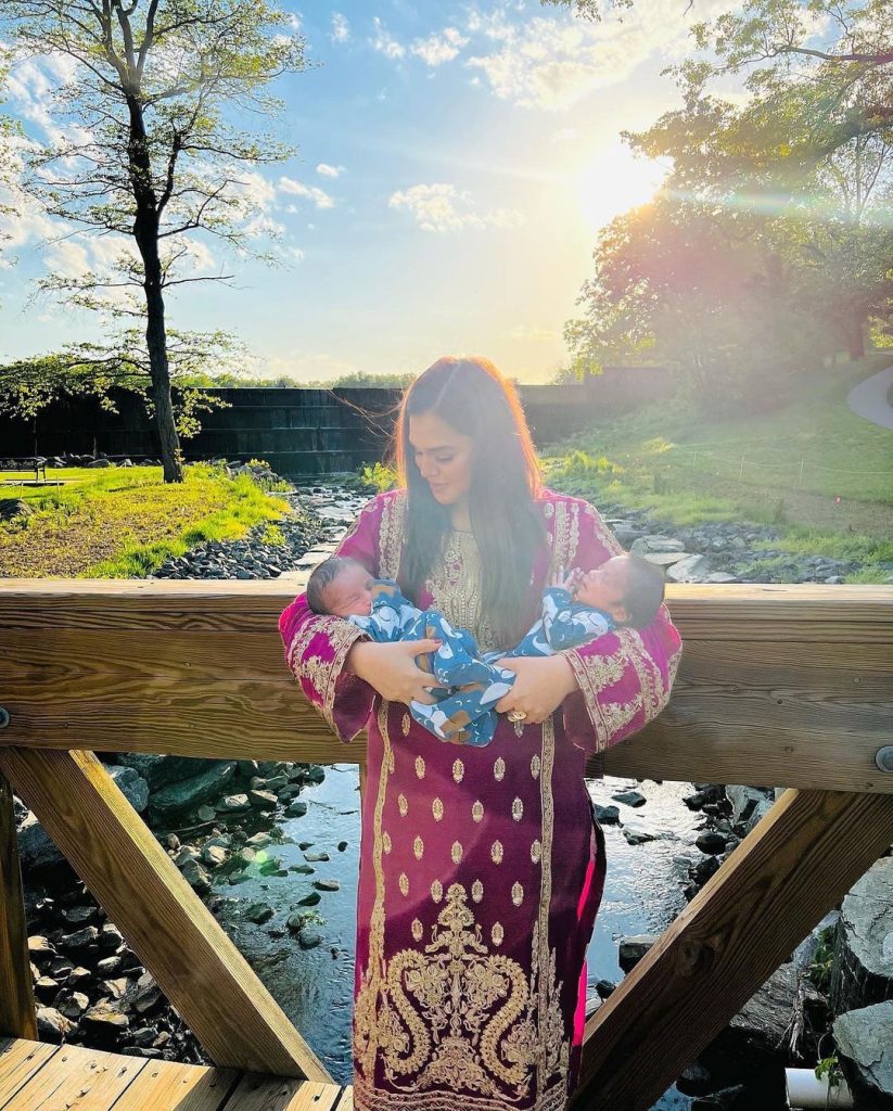 Zohreh Amir's Latest Adorable Clicks With Her Newborns