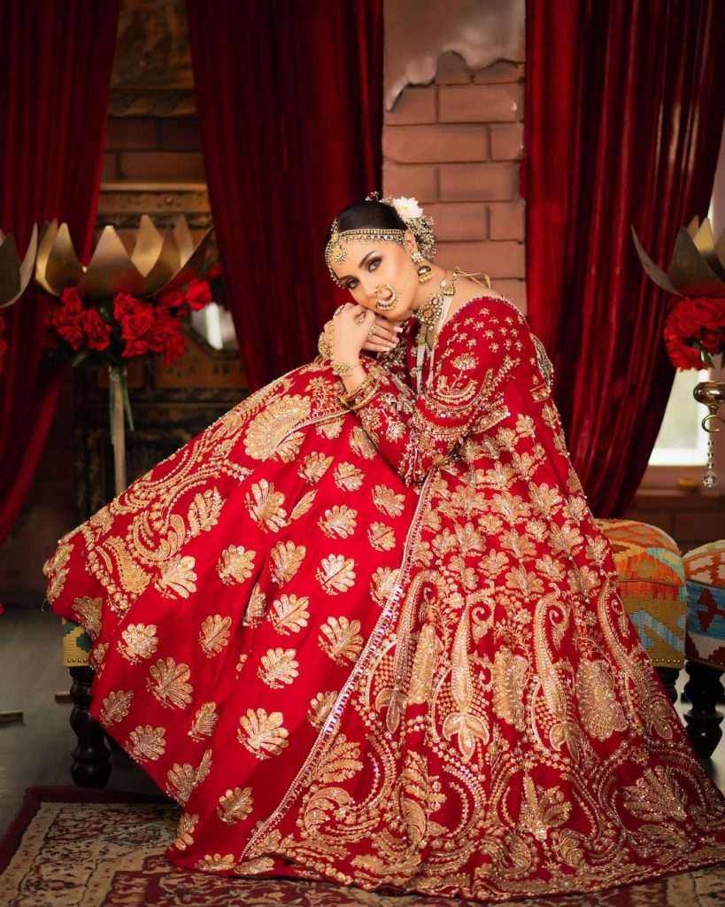 Nimra Khan Looks Gorgeous In Latest Bridal Shoot