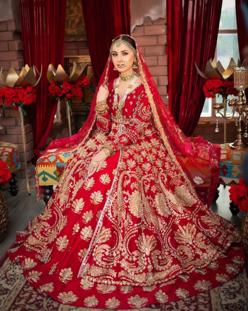 Nimra Khan Looks Gorgeous In Latest Bridal Shoot