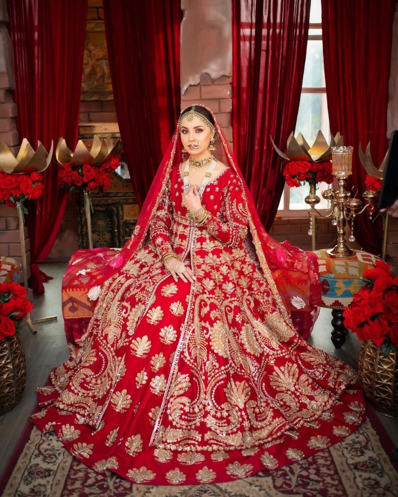 Nimra Khan Looks Gorgeous In Latest Bridal Shoot