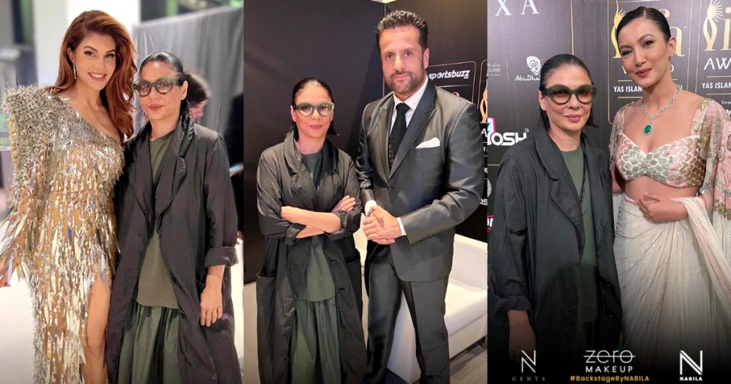 makeup-artist-nabila-clicks-with-bollywood-actors-at-iifa-awards-2022