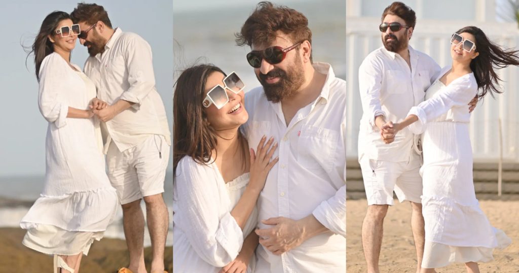 Nida Yasir And Yasir Nawaz’s Romantic Anniversary Photoshoot At Beach