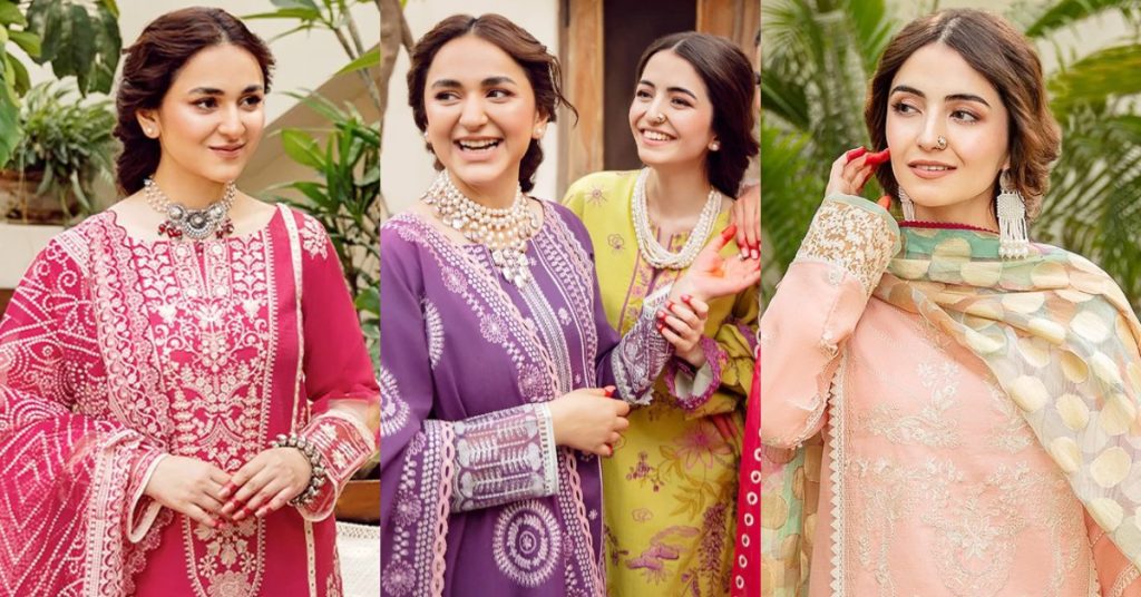 Rangrasiya Eid Collection’22 Featuring Yumna Zaidi And Meerub Ali