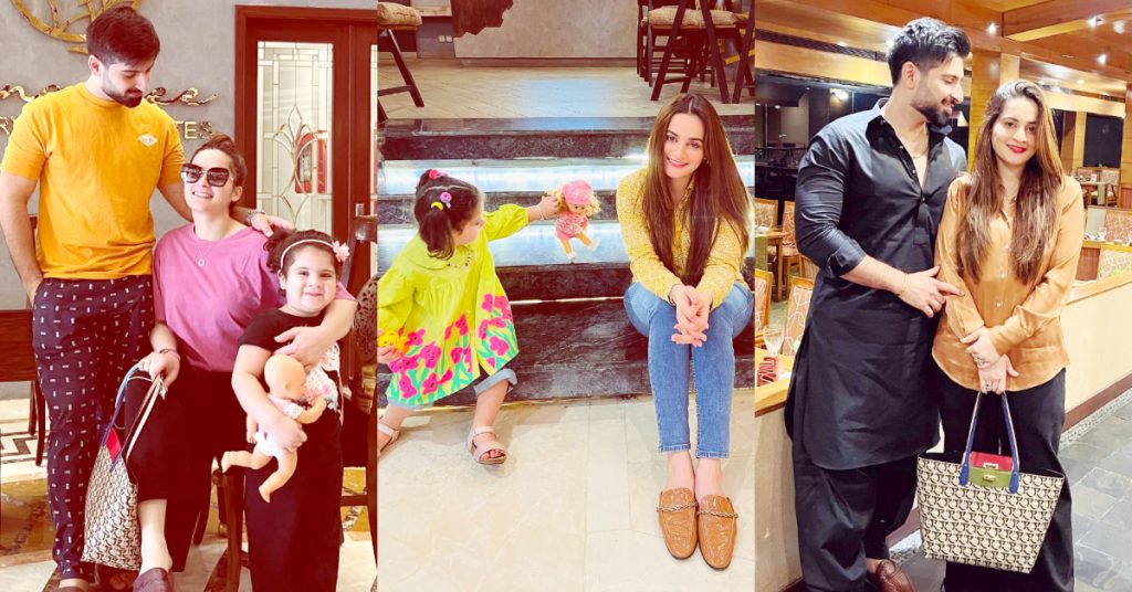 Aiman Khan And Family Vacationing In Lahore