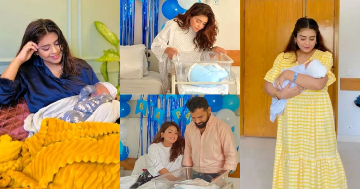 Anumta Qureshi Lovely Pictures With Her Newborn Baby