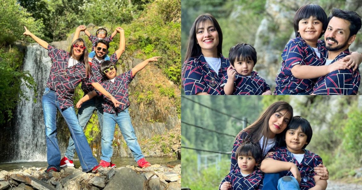 Bilal Qureshi and Uroosa Bilal Enjoying Vacations with Their Kids in Nathia Gali