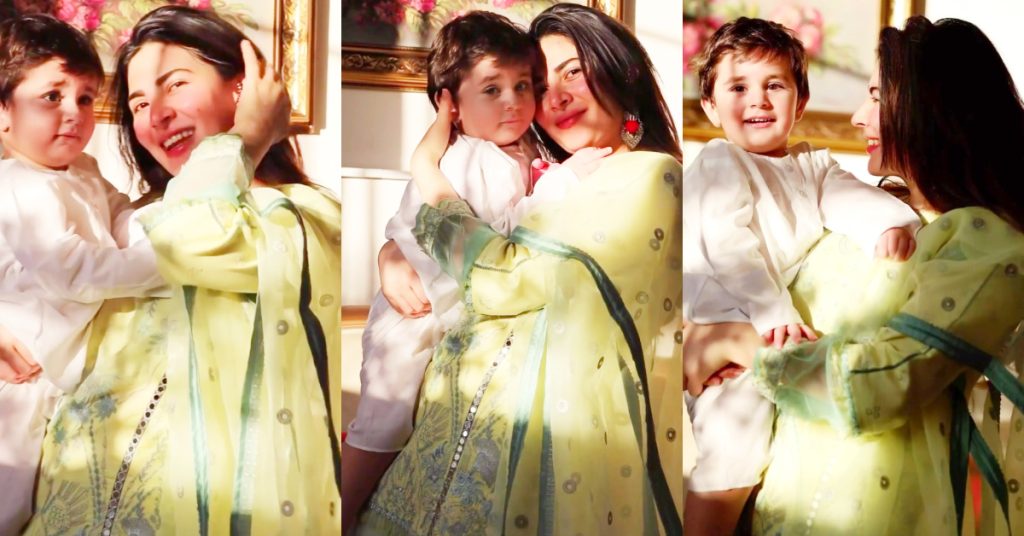 Naimal Khawar’s Latest Bewitching Clicks With Her Son