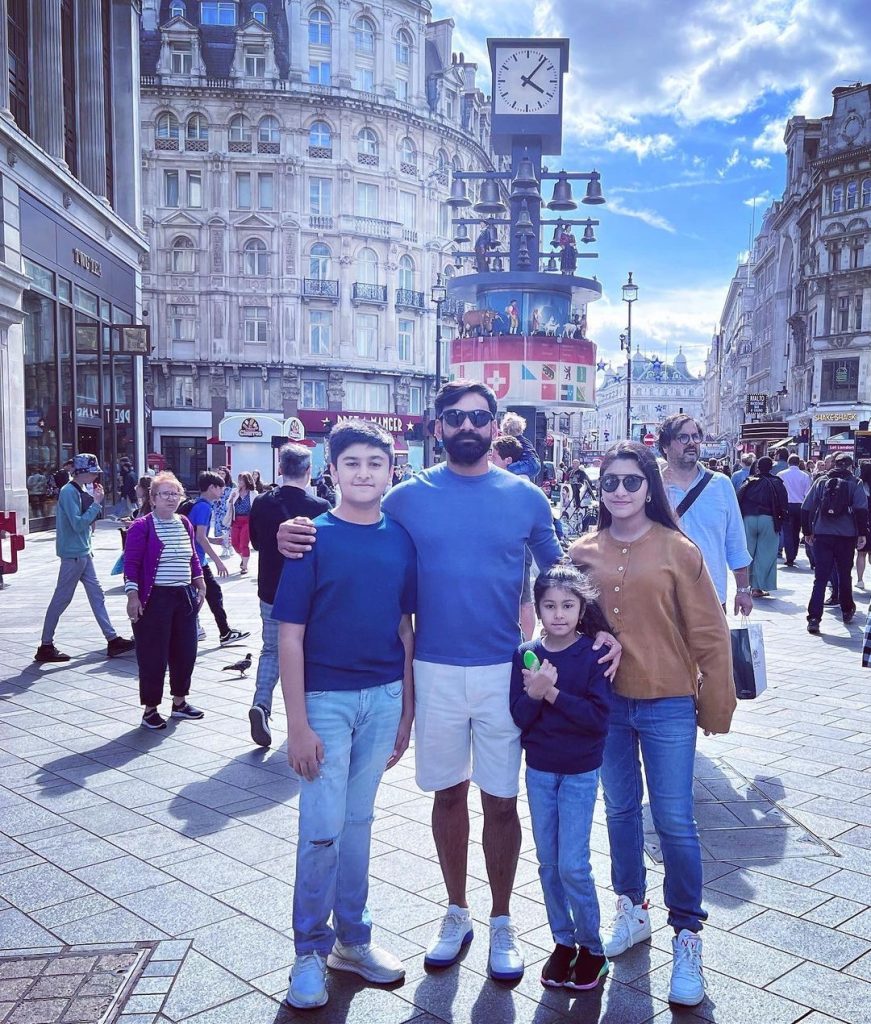 Mohammad Hafeez's Latest Family Pictures From London