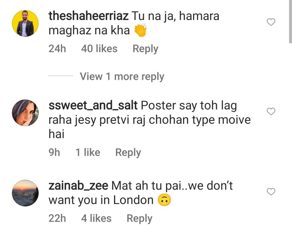 Public Criticism on London Nahi Jaunga Poster