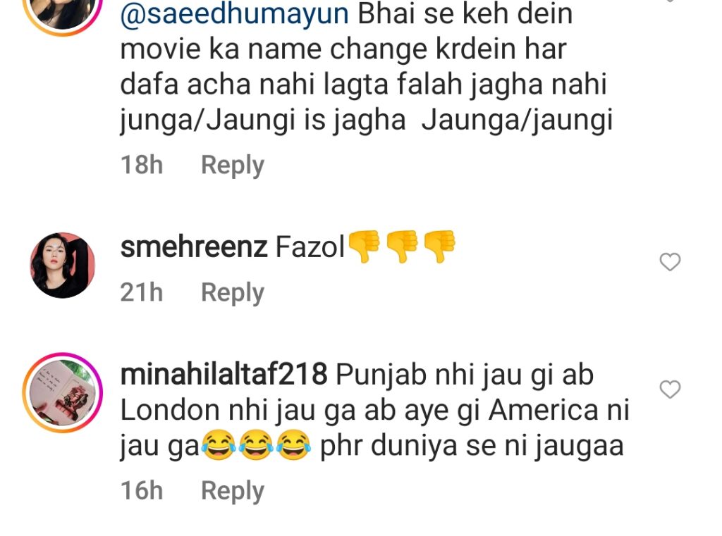 Public Criticism on London Nahi Jaunga Poster