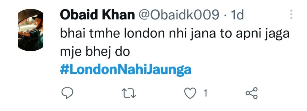 Funny Public Reaction Tweets On London Nahi Jaunga