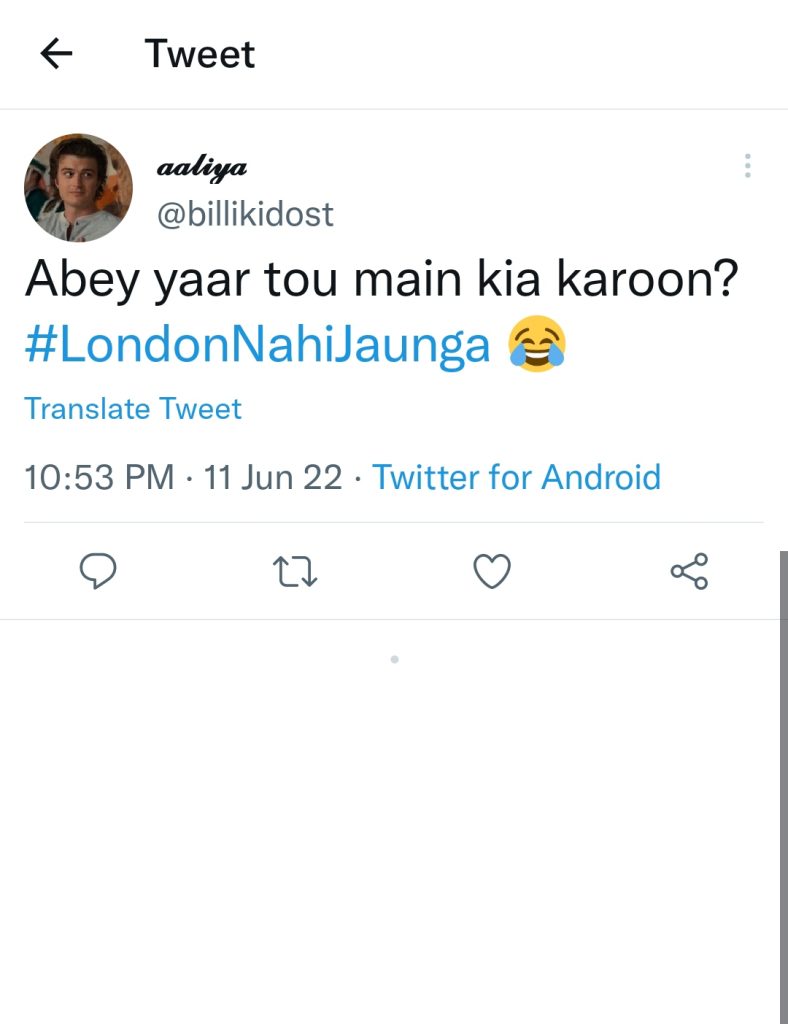 Funny Public Reaction Tweets On London Nahi Jaunga