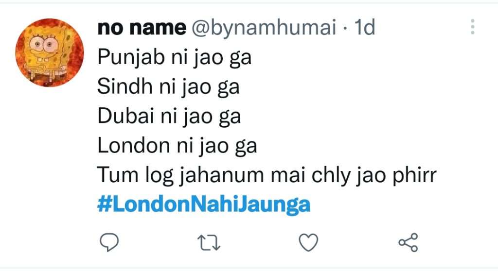 Funny Public Reaction Tweets On London Nahi Jaunga