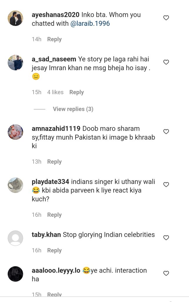 Criticism on Nimra Khan On Her Chat With Neha Kakkar