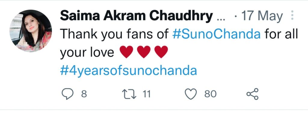 Public Criticizes Suno Chanda Writer For Over Emphasizing On Her Dramas