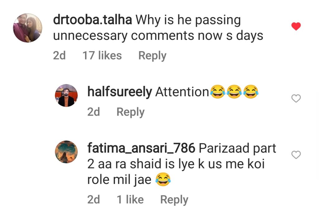 Public Calls Out Faysal Quraishi for His Confusing Statement About Parizaad