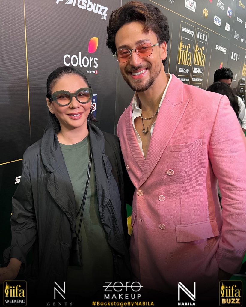 Makeup Artist Nabila With Bollywood Actors At IIFA Awards