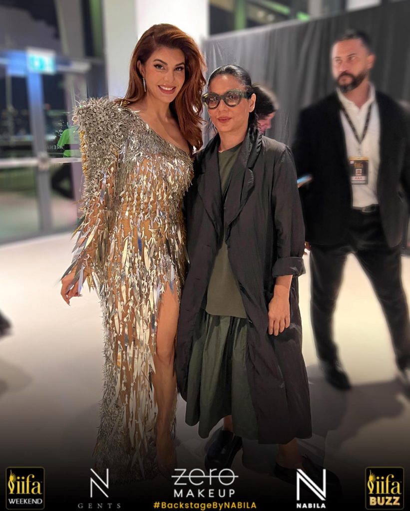 Makeup Artist Nabila With Bollywood Actors At IIFA Awards