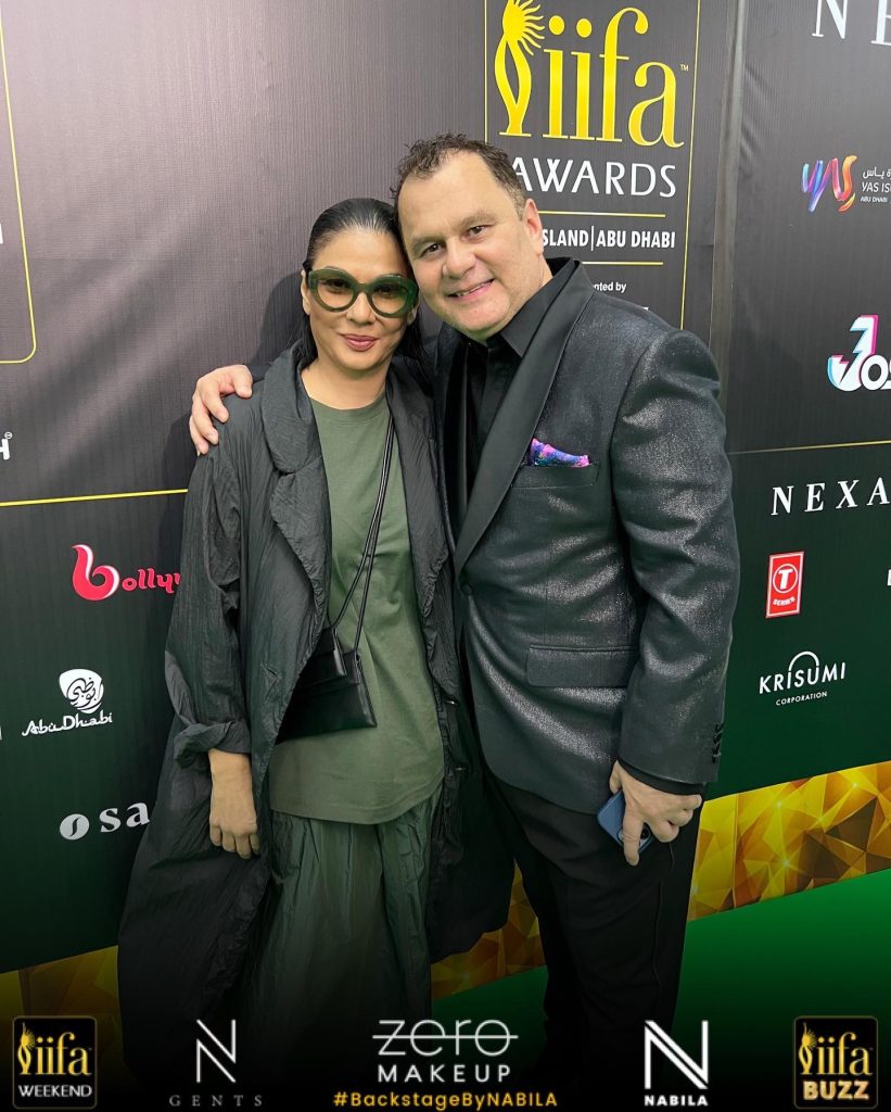 Makeup Artist Nabila With Bollywood Actors At IIFA Awards