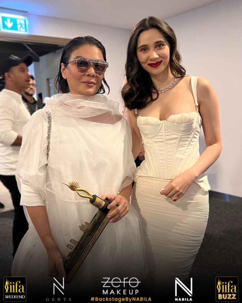 Makeup Artist Nabila With Bollywood Actors At IIFA Awards