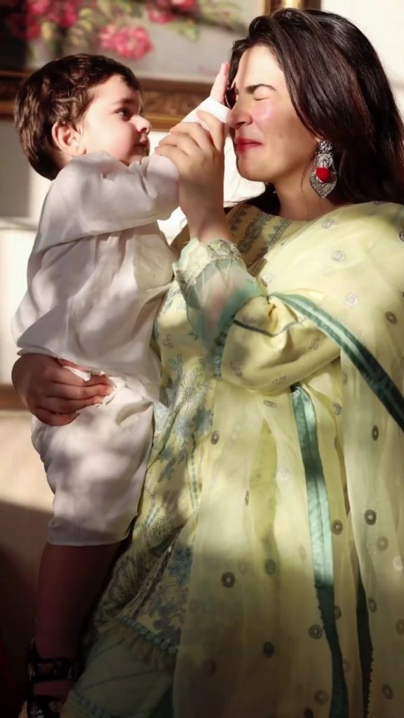 Naimal Khawar's Latest Bewitching Clicks With Her Son