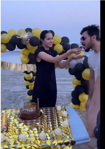 Nimra Khan's Birthday Celebration At Beach